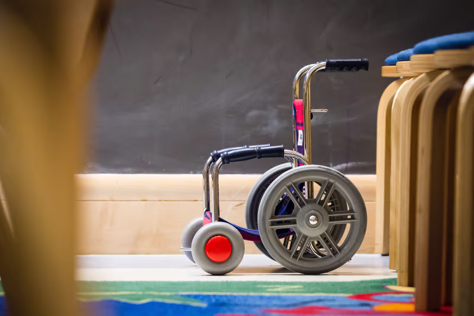 Dialysis patient being transported in a wheelchair van to a treatment centre